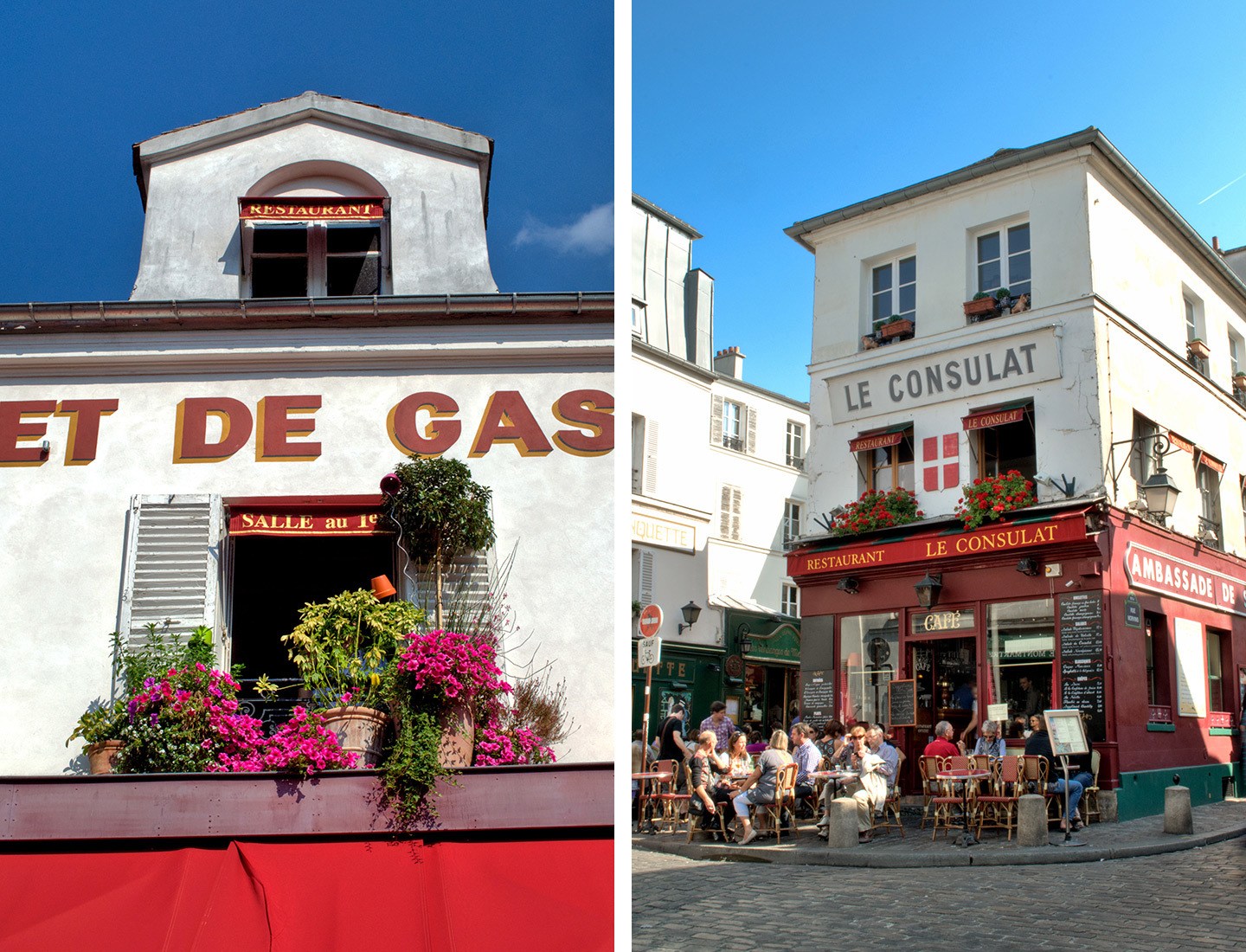 Montmartre cafes, Paris