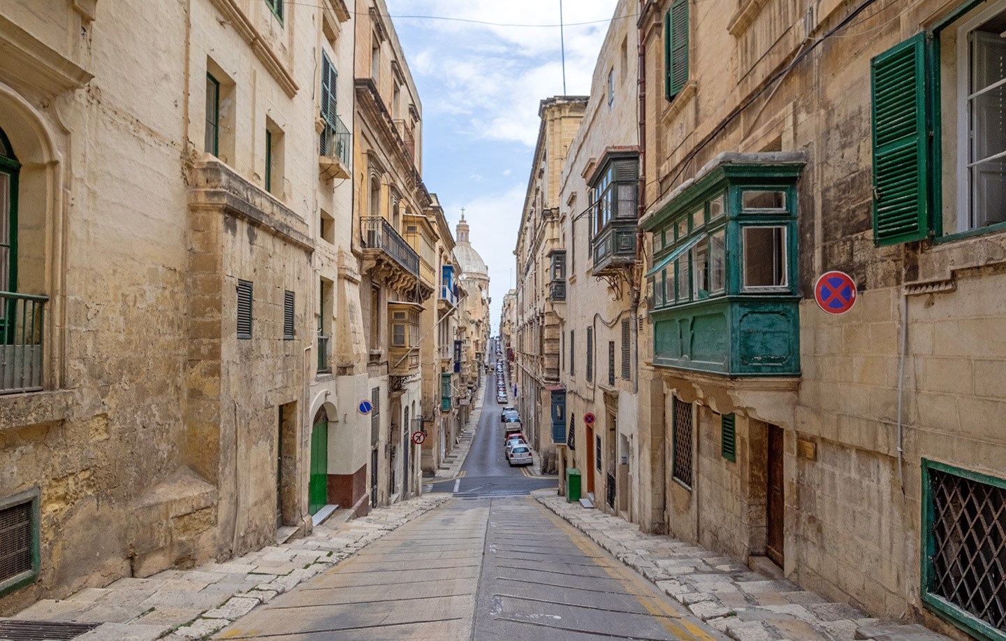 Streets in Valletta, Malta