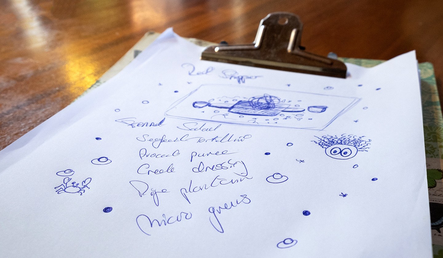 Menu at Cap Maison, Saint Lucia