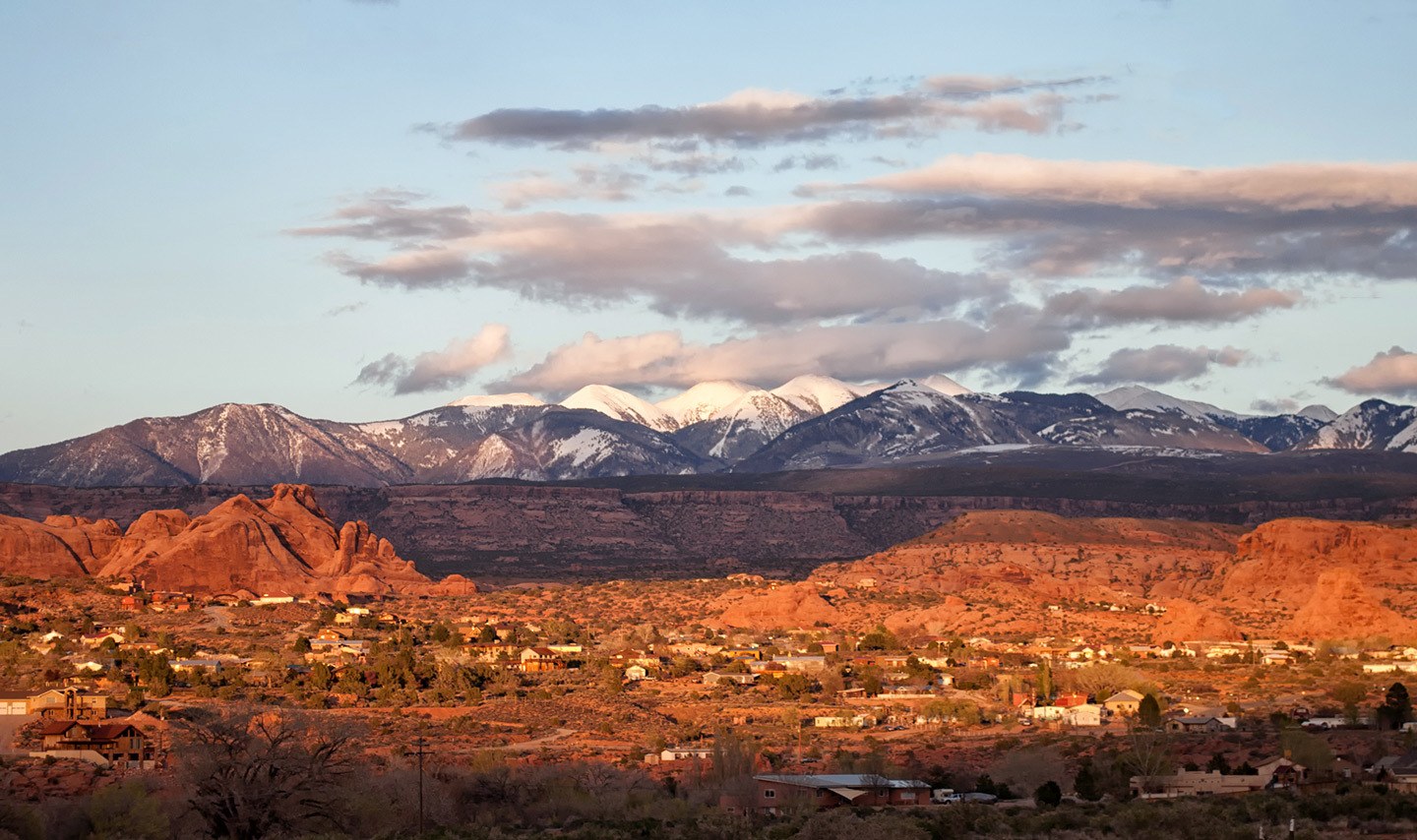 Sunset views from Moab, Utah