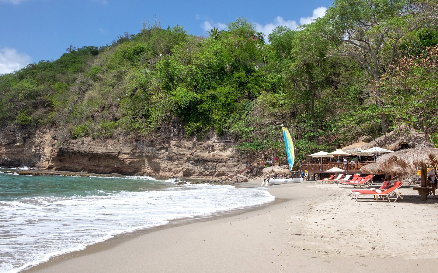 Smugglers Cove beach at Cap Maison, Saint Lucia