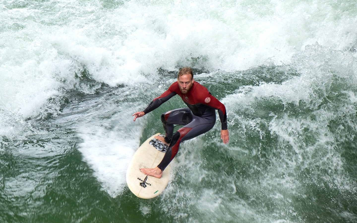 Surfers in the Englischer Garten/English Garden, Munich