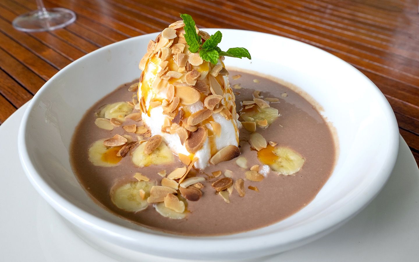 Magnificent Piton dessert at Boucan restaurant