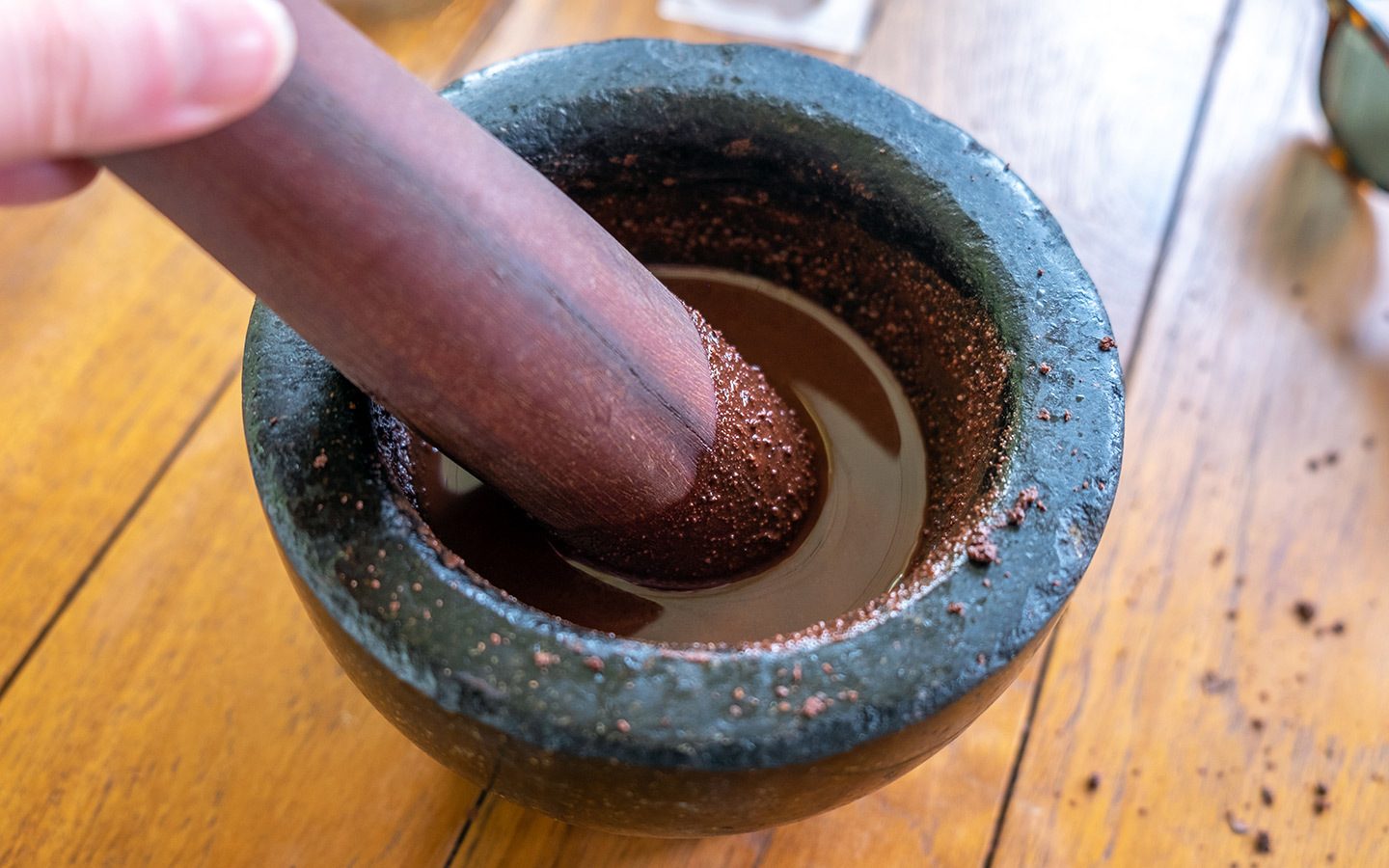 Chocolate making at Hotel Chocolat in St Lucia