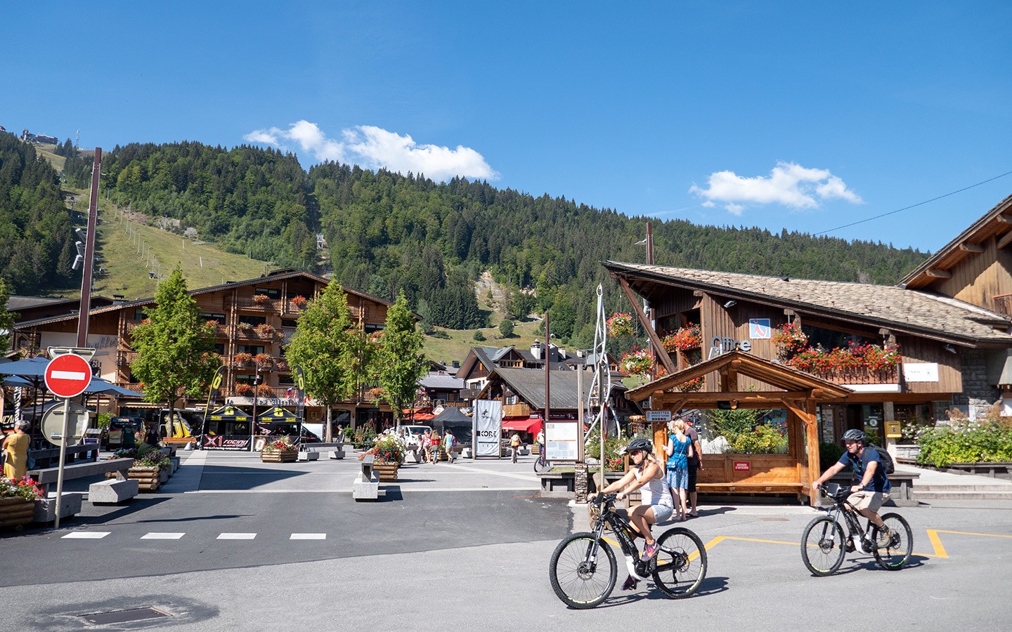 Mountain biking in Morzine, French Alps