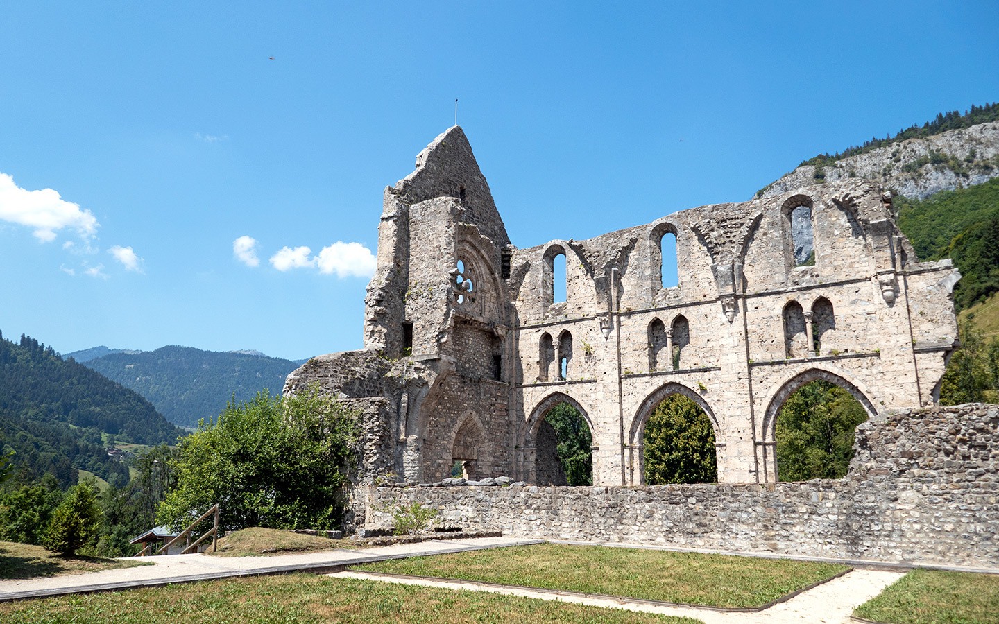 The Abbey in St Jean d'Aulps, French Alps