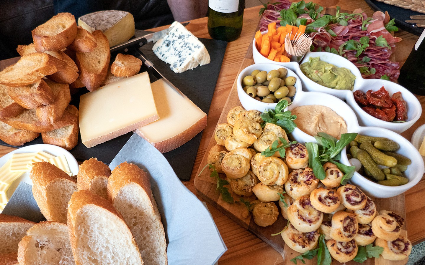 Food at catered chalet in Morzine, France