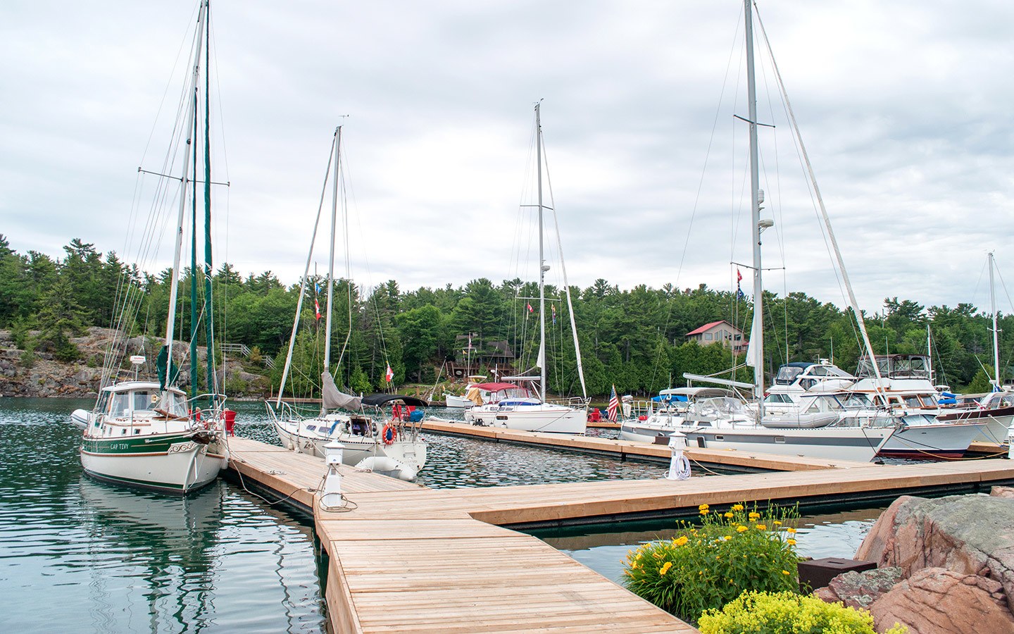 Boats in Killarney harbour