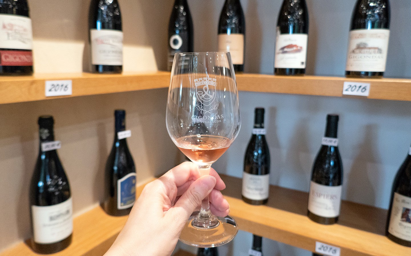 Wine tasting in Gigondas, Rhone France