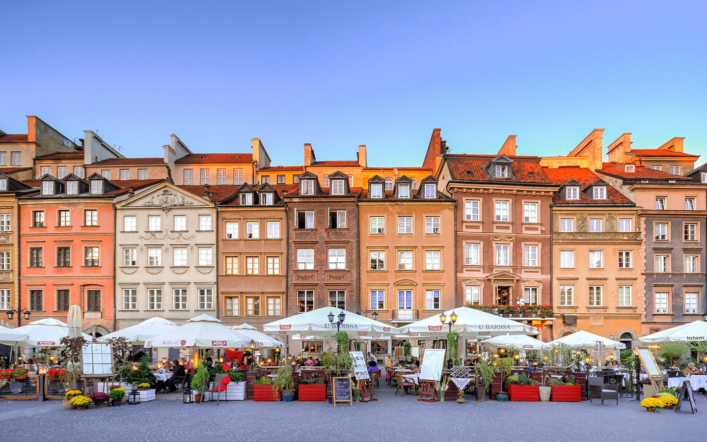 Warsaw old town in Poland