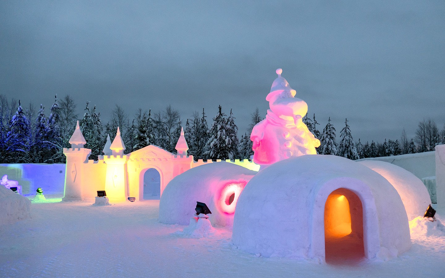 The Moomin Snow Castle in Finnish Lapland