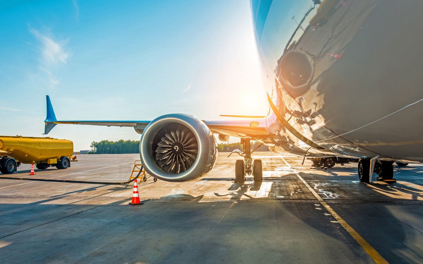 Plane on the runway