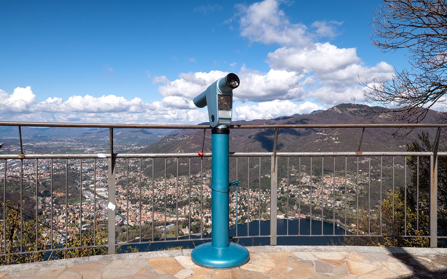 Views from Volta's Lighthouse in Como, Italy