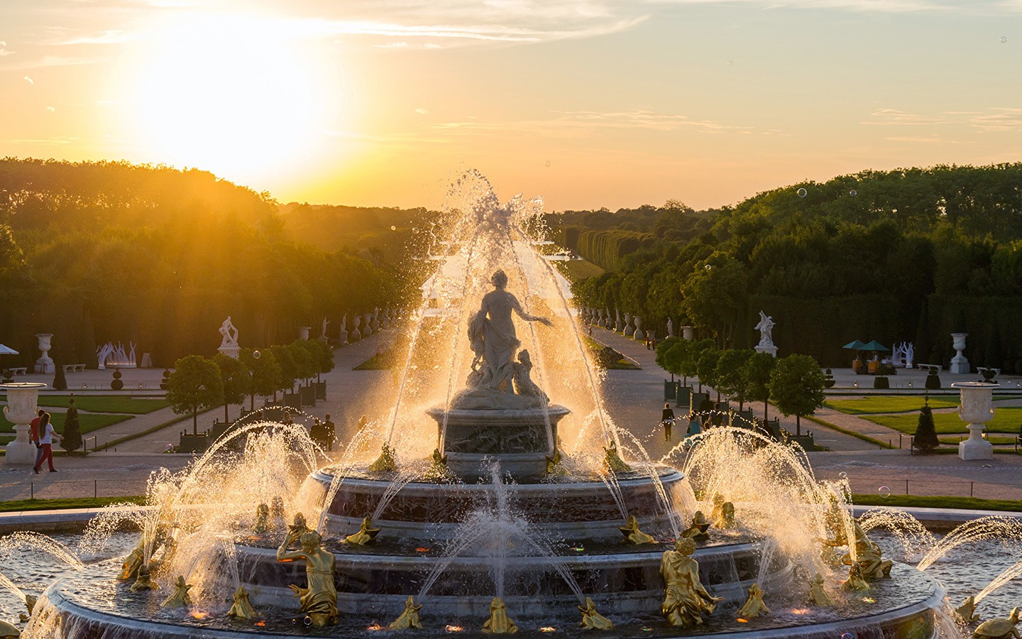 Fountains at the Palace of Versailles near Paris