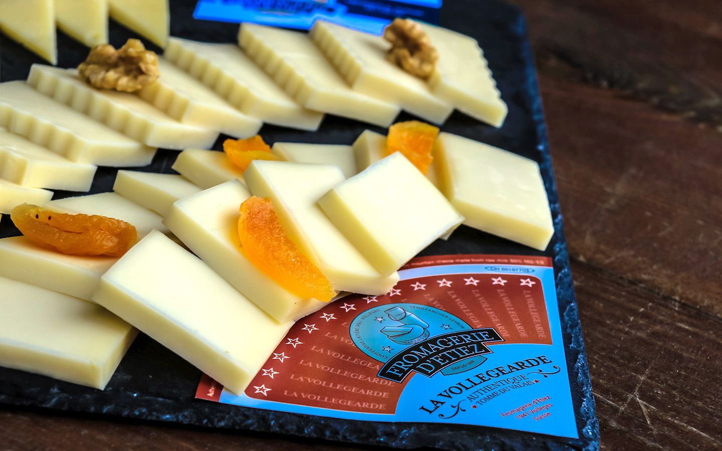 Cheese samples at Fromagerie D’Etiez