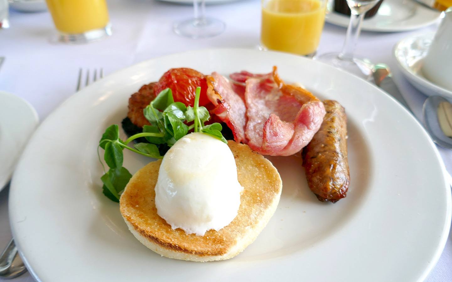 Cooked breakfast on a steam train day trip with Steam Dreams