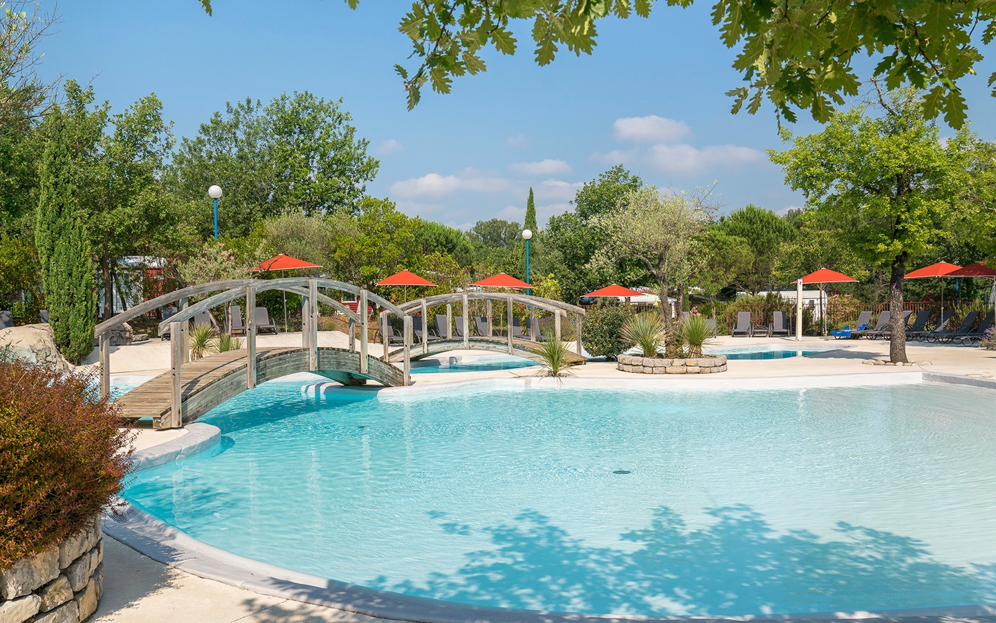 Swimming pool at Yelloh! Village site
