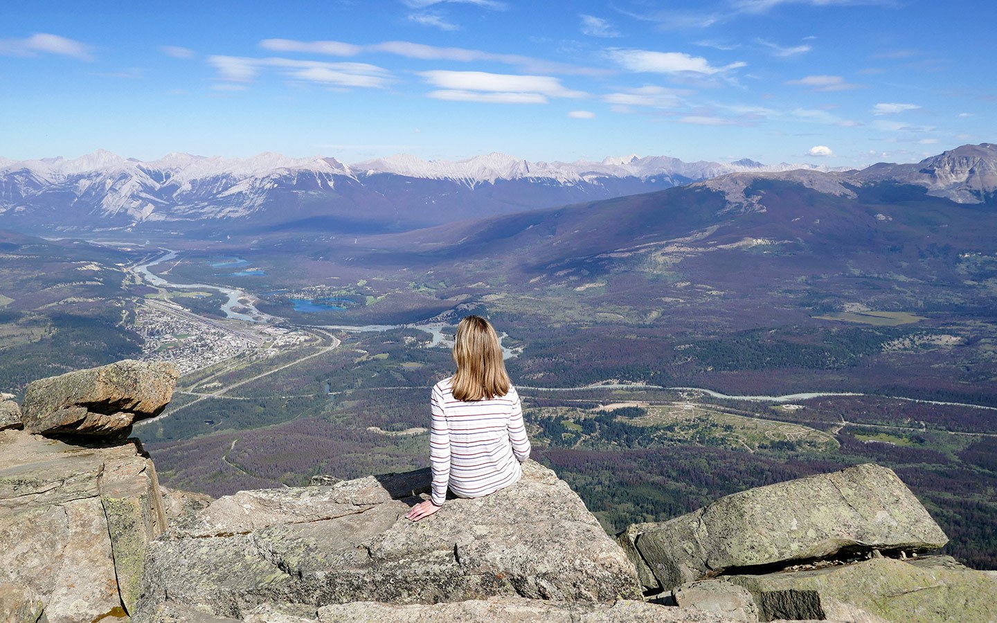 Views of Jasper National Park in Canada from the SkyTram
