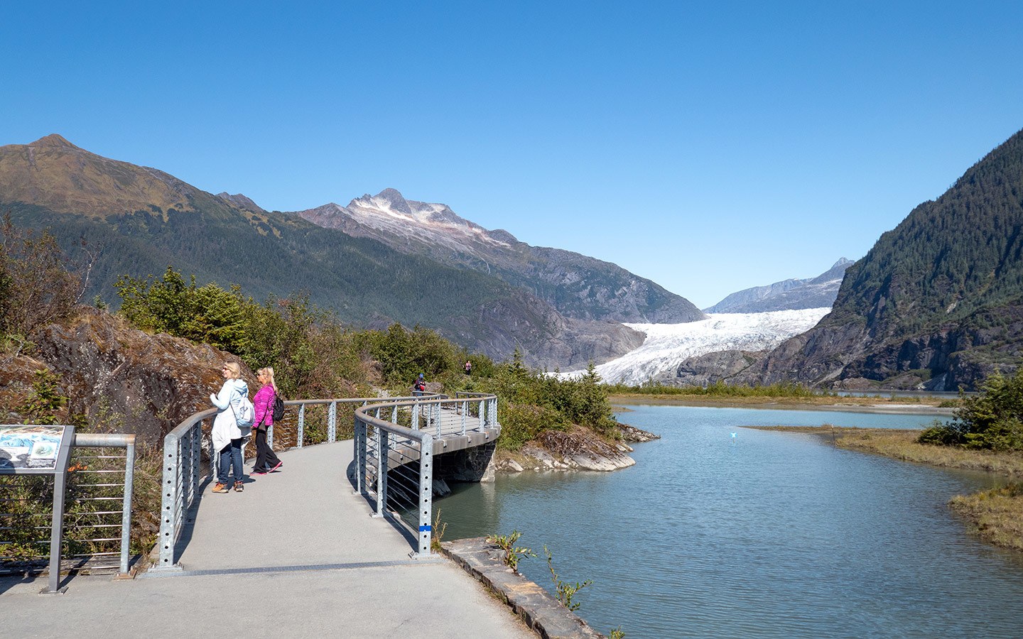The Mendenhall Glacier near Juneau