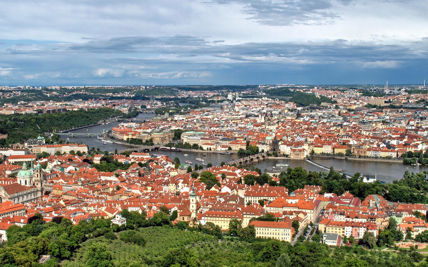 Views from the Petrin Tower viewpoint