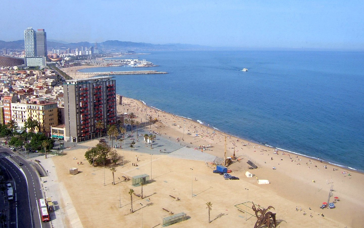 Barceloneta strand in Barcelona