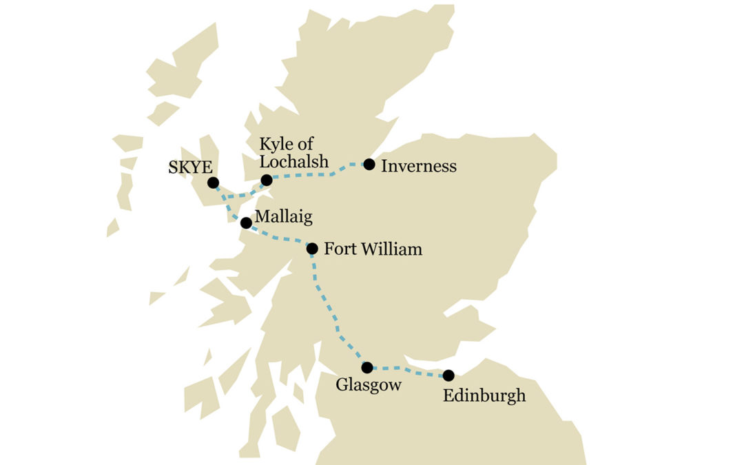 train travel around scotland