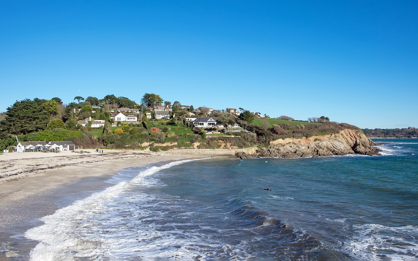 Swanpool Beach in Falmouth, Cornwall