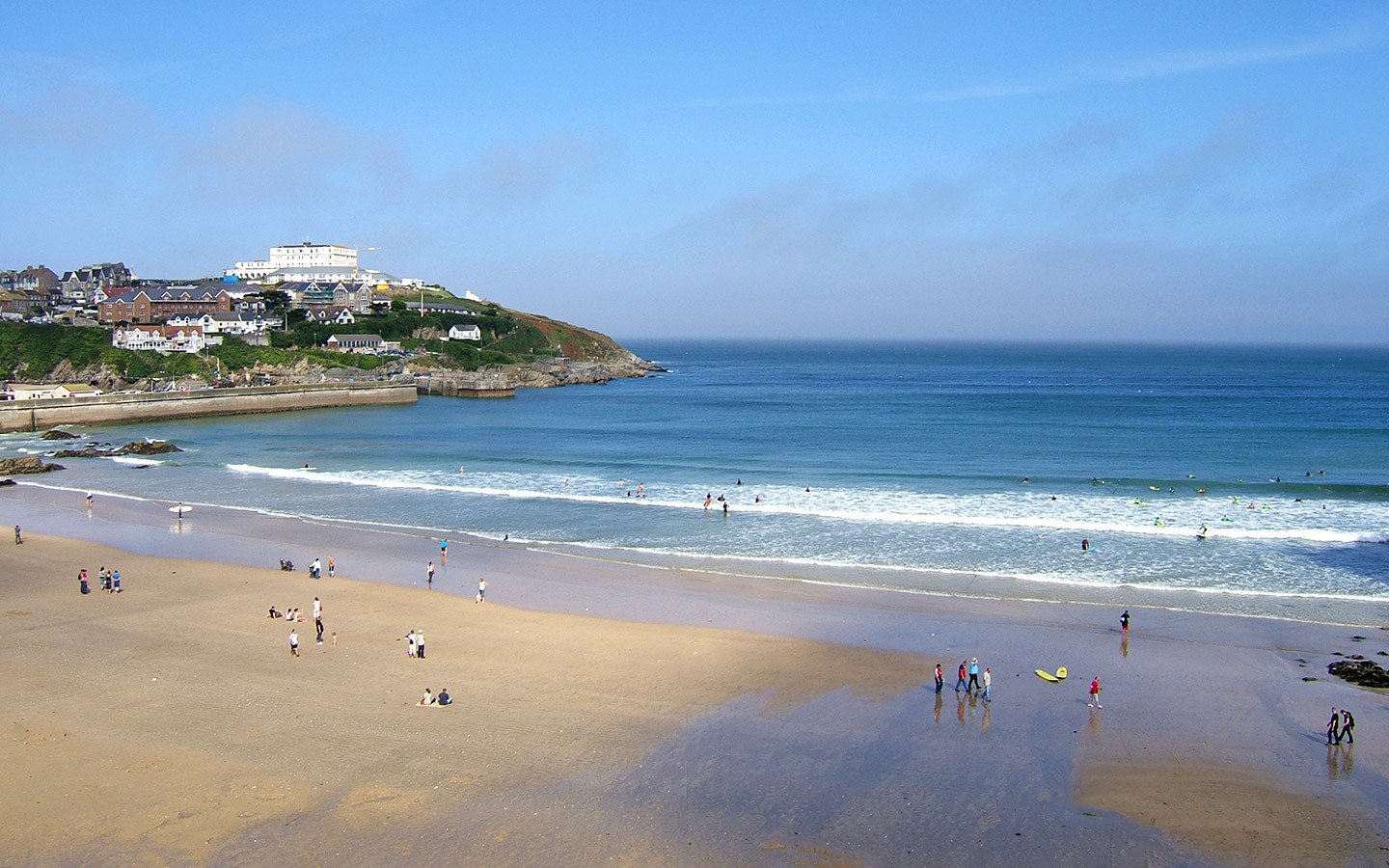 Towan Beach in Newquay Cornwall