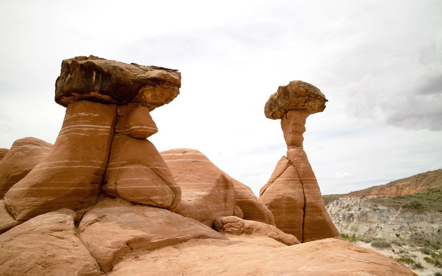 Toadstool hoodoos in Utah