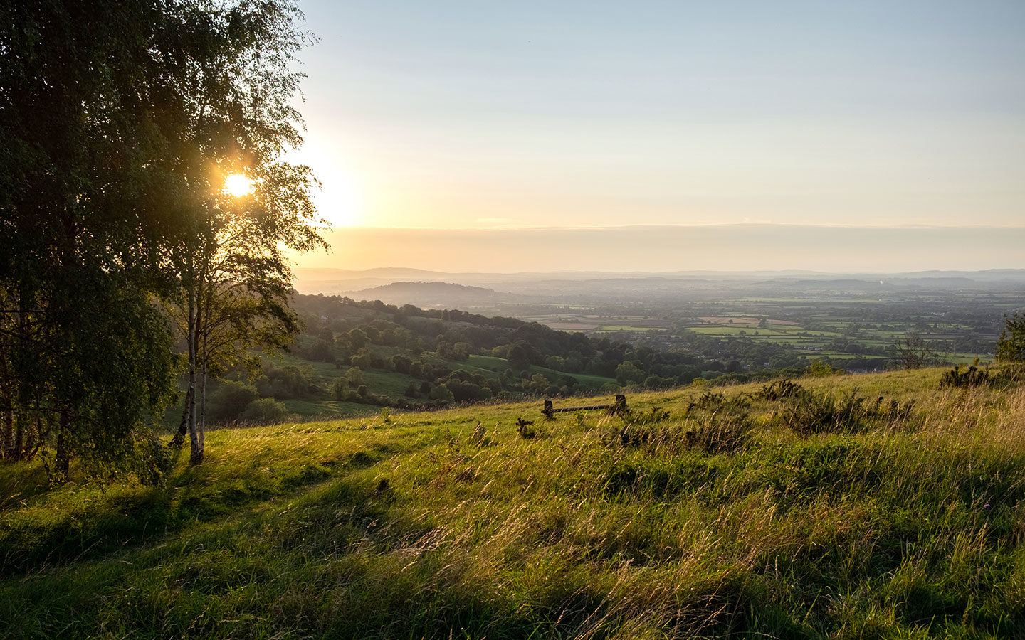 Sunset from Leckhampton Hill, Cheltenham