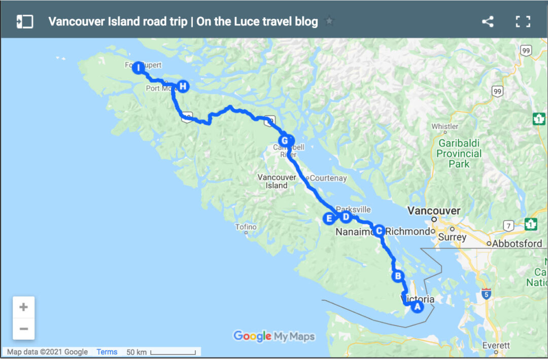 driving tour of vancouver island