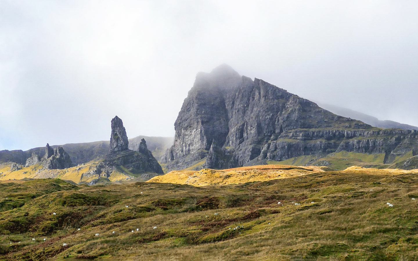 The Old Man of Storr rock formation on the Isle of Skye