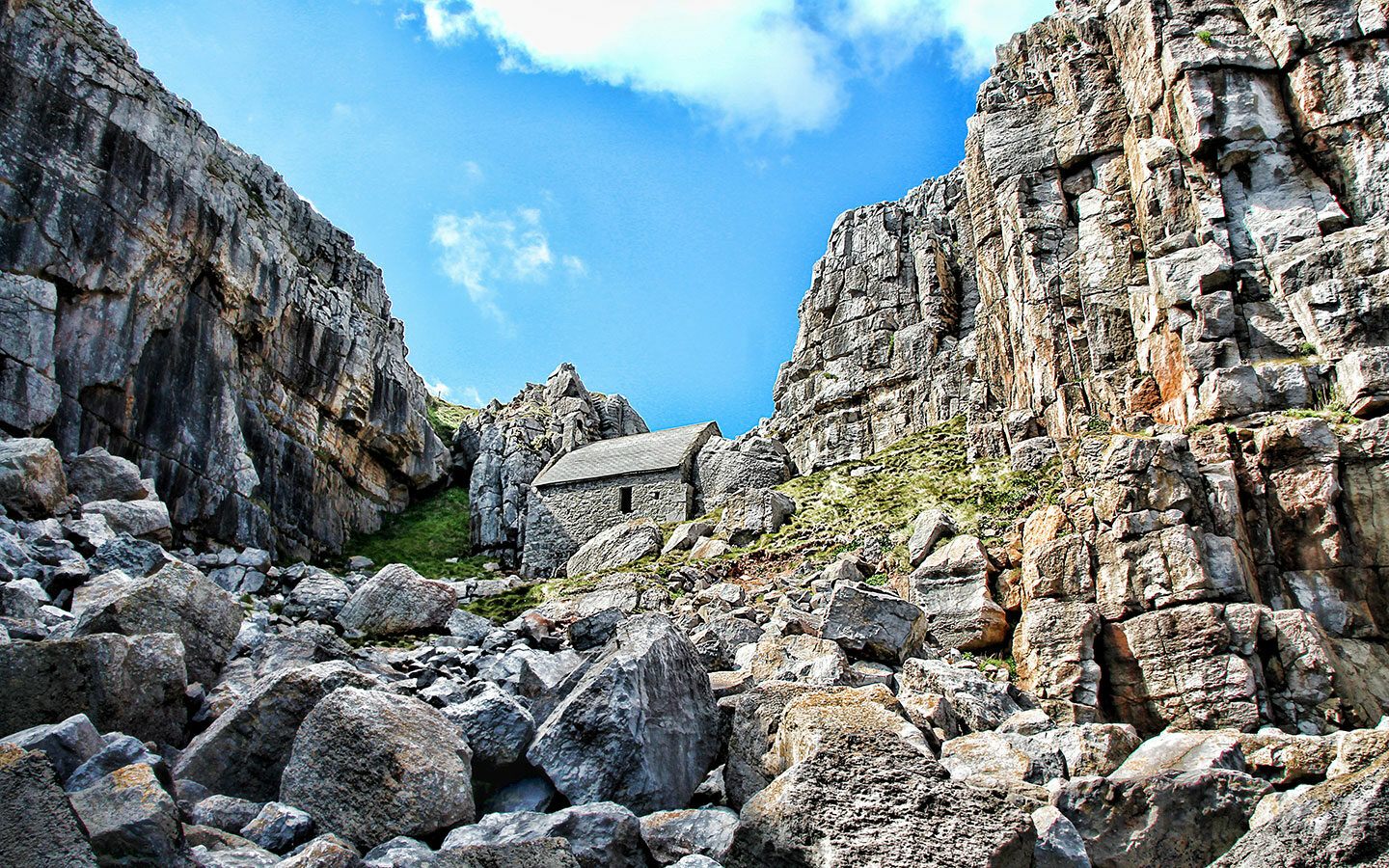 St Govan Chapel in Pembrokeshire