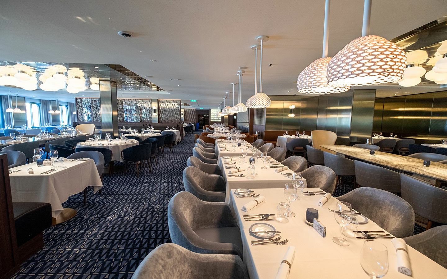 One of the main dining rooms